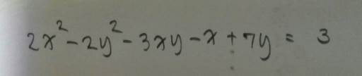 สมการกำลังสองสองตัวแปร