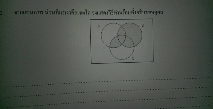รบกวนช่วยวิธีคิดข้อนี้ด้วยครับ