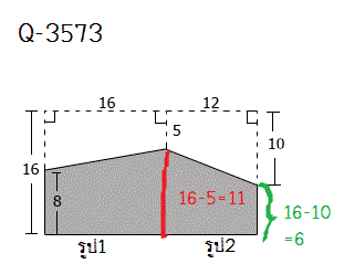 Q-3573 , Q-3574 หาพื้นที่เเรเงา ม.2
