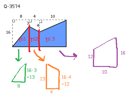 Q-3573 , Q-3574 หาพื้นที่เเรเงา ม.2