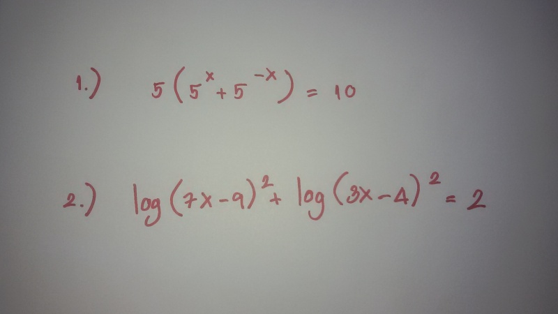 ถามการบ้านหน่อยค่ะ เรื่องเอ็กซ์โปร์ แล้วก็ลอการิทึม