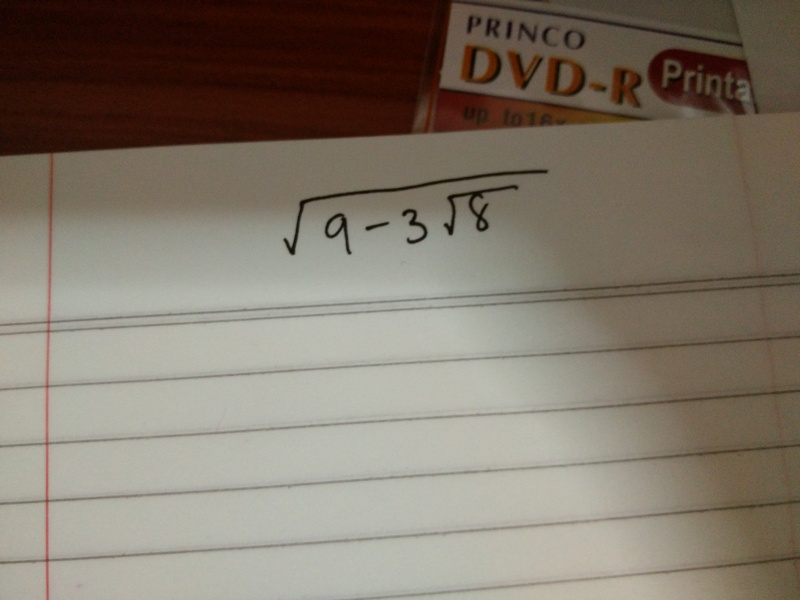 การหารากที่สองของจำนวนที่อยู่ในรูป x คูณ 2 รูท y