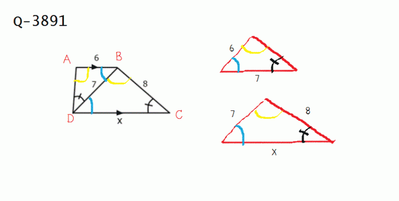 Q-3891 สามเหลี่ยมคล้าย ม.3