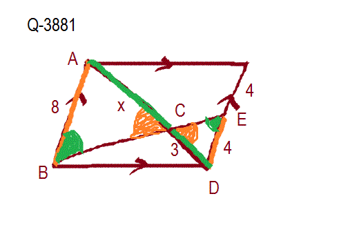 Q-3880, Q-3881, Q3882 สามเหลี่ยมคล้าย