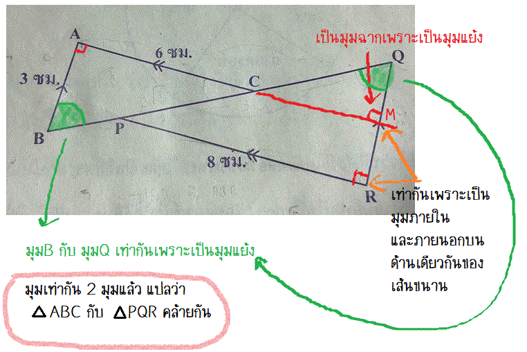 หาพื้นที่ PQR ยังไงคะ?