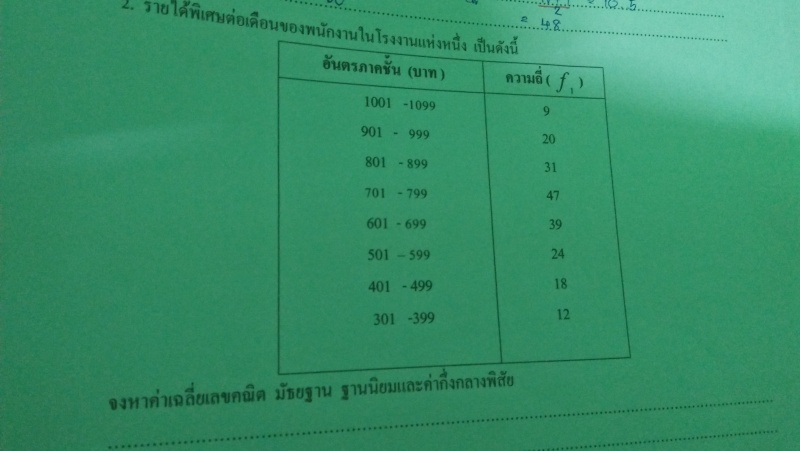 ถามวิชาคณิตศาสตร์ค่ะ
