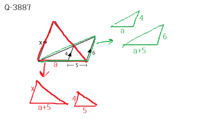 Q-3887, Q-3893,Q-3895 สามเหลี่ยมคล้าย