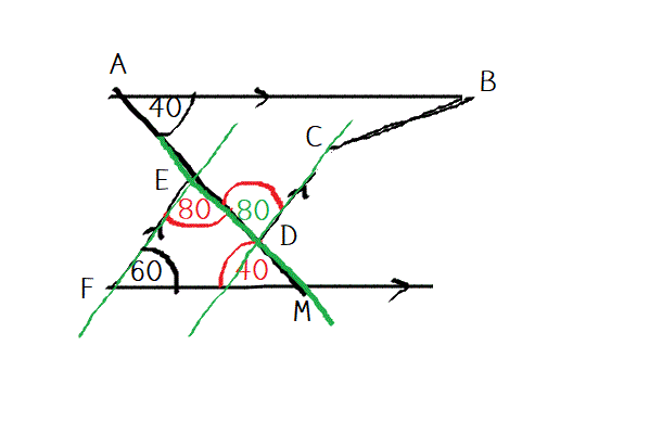 ถามการบ้านเส้นขนานค่ะ