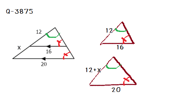Q-3870 สามเหลี่ยมคล้าย ม.3