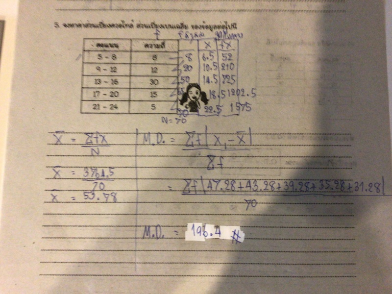 ส่วนเบี่ยงเบนเฉลี่ย