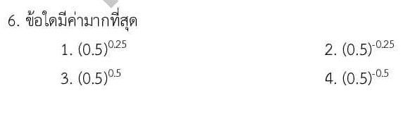 ถามเรื่องยกกำลังฐานติดลบ เลขชี้ก็ติดลบค่ะ