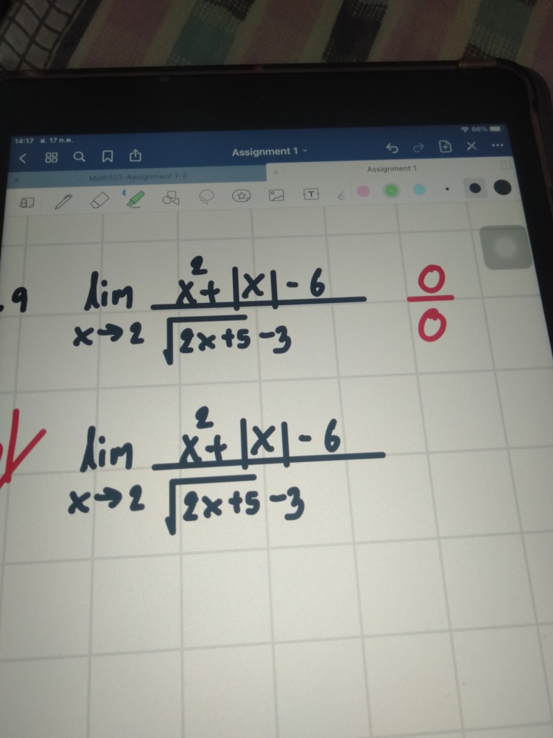 ถามเรื่องแคลคูลัส ค่ะ