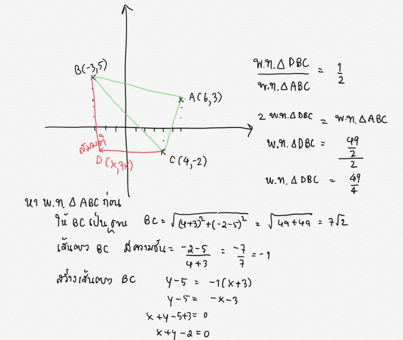 ถามการบ้านเรขาคณิตวิเคราะห์ ม.4 (ข้อ 6) ค่ะ