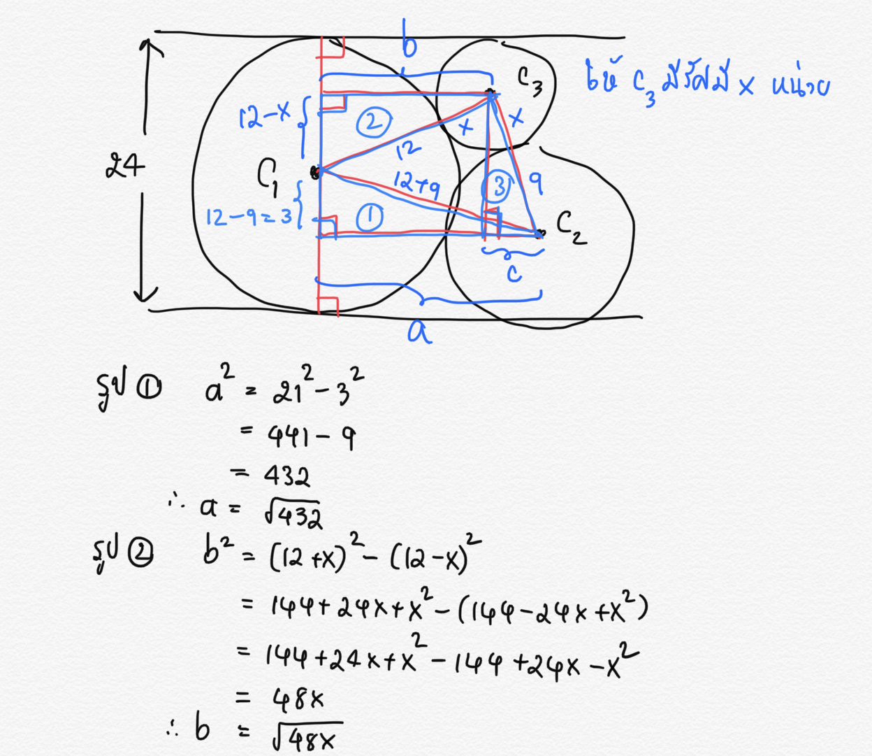 ถามโจทย์เรื่องวงกลมค่า