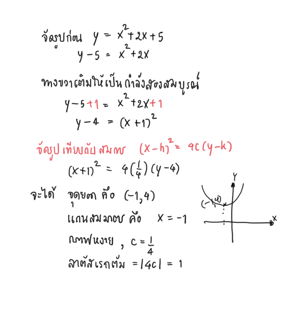 ถามการบ้านพาราโบลา ม.4 ข้อที่ 4 ค่ะ