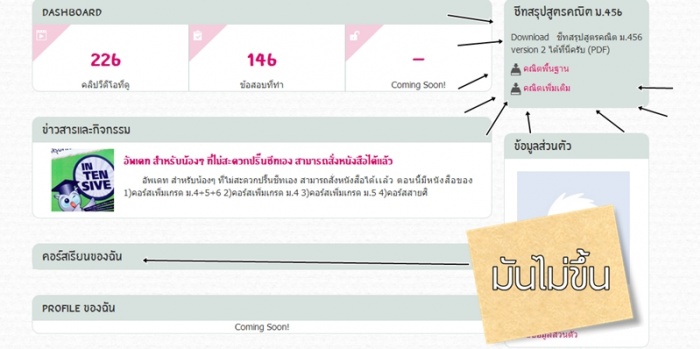 คอร์สเรียนไม่ขึ้นครีบ